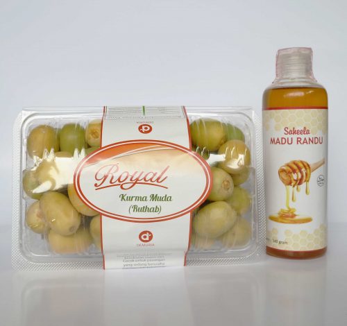 Paket promil “kurma muda 500 gram + madu murni 340 gram”